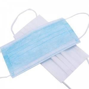 Medical Disposable Face Mask 3 Ply Non Woven Civilian Face Mask With Earloop