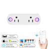 China wifi smart plug with dual US sockets wholesale