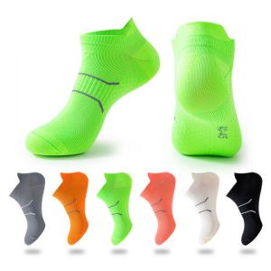China New Men Women Sport Running Breathable Bright Color Athletic Compression Short Ankle Sock supplier