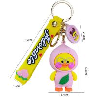 2021 Professional Factory Funny chick 3D PVC custom keychain