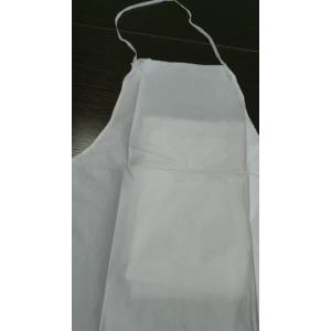 PP Film Coating Impervious Non Woven Fabric Apron Disposable Protective Apron Without Sleeves