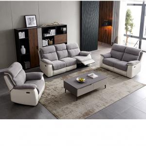New Electric Reclining Leather Sofa Vip Function Living Room Single Double Three Person Combination