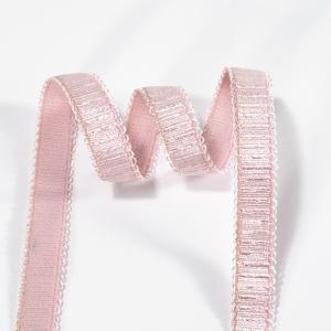 China 20mm custom nylon jacquard pattern elastic webbing strap for fancy sports bra lingerie supplier
