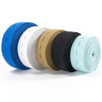 China 25mm Heavy Stretch Sewing Elastic Cord Black And White Non Slip Elastic Band For Boxer on sale