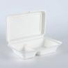 China Compostable Lunch Box Bagasse Disposable Biodegradable Waterproof Grease Resistant Food Pulp Accept Hamburger box Tableware wholesale