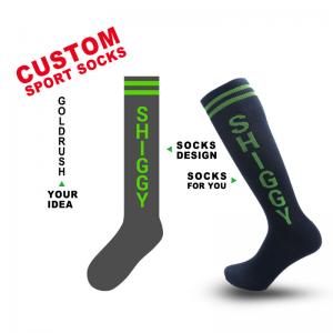 China Custom Football Soccer Cozy Adult Sports Socks Non-slip Knee Hign Compression Socks supplier