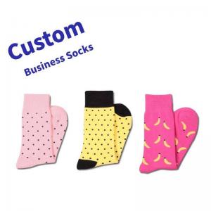 Wholesale Happy Designer Socks Men Polo Dot Coffee Cup Various Patterns Business Dress Socks