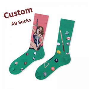 OEM Ab Contrast Cartoon Novelty Women Crew Socks Creativity Custom Design Socks