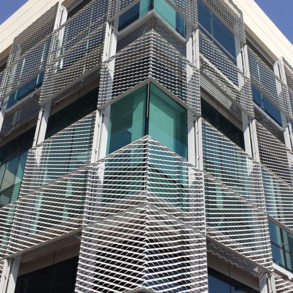 4x8 ft Expanded Metal Mesh Aluminum Facade Cladding Panels