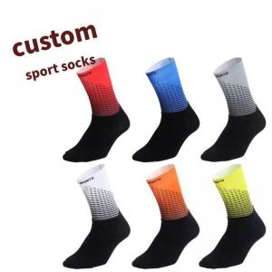 Custom Design Athletic Socks Cycling Running Anti Slip Crew Wholesale Sports Socks Unisex