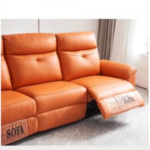 New Space Capsule Leather Function Sofa Modern Minimalist Living Room Three-Seat Electric Function Sofa