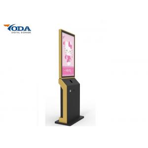 China Free Standing Multi Function Digital Signage With Camera 2Nos Power Sockets supplier