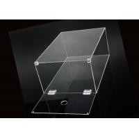 China Shoe Box Packing Clear Acrylic Display Case With Magnets Lid Sneaker on sale