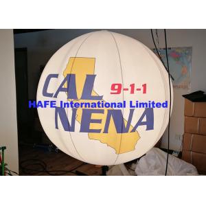 Warning Sign Moon Balloon Light With 120V 2000W , Halogen Lighting Lamp