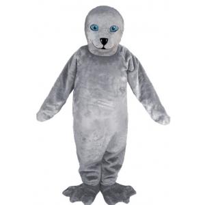 China Adults Cartoon Character seal animal mascot costumes with little cool fan for hot weather supplier