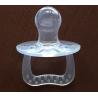 China Transparency Silicone Baby Pacifier Food Grade With Big Plush Size Nipple Teat wholesale
