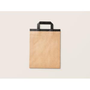 China 200gsm Recyclable Printed Kraft Paper Shopping Bag With Handle supplier