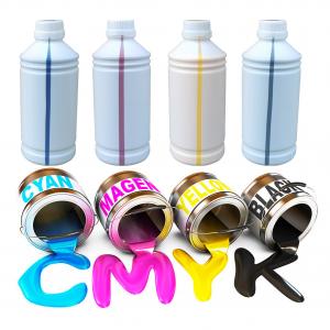 China 1000ml dtf ink ISO Certified Vivid Color Printer Ink C/M/Y/K/W supplier