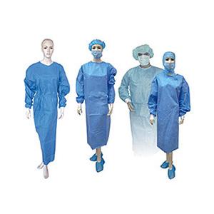 S-4xl Non Woven Surgical Gown , Disposable Dust Suits With Silk Printing Logo