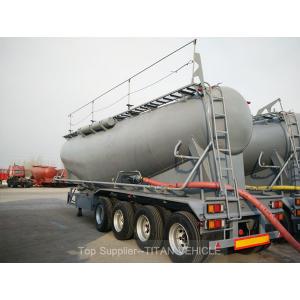 TITAN 60m3 Dry cement tank trailer 4 axle 80 tons capacity cement bulkers for Pakistan