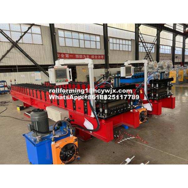 China 15 m/min Vitesse de fabrication de tôles ondulées Omron Encoder Performance fiable supplier