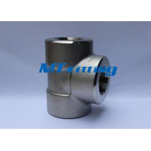 China ASME B16.11 F304L F316L Stainless Steel Socket Welded / Threaded Tee supplier