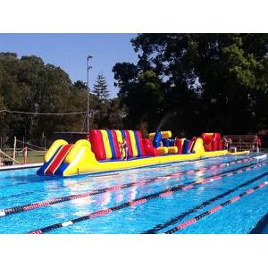 Customized 26 M Inflatable Obstacle Course Races Waterproof PVC Material