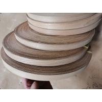 China Width 2cm Red Oak Edge Banding 0.45mm Thickness Iron On Timber Veneer Edging on sale