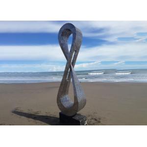 Contemporary Garden Art Abstract Stainless Steel Sculpture Matt Finish