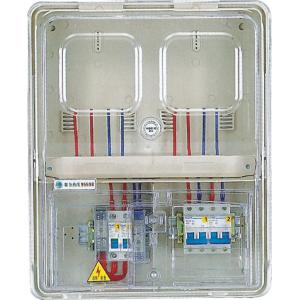 2 Positions Surface Mounted Electric Meter Box  With Transparent Pc Door