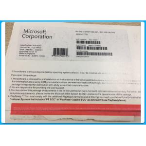 China Professional Genuine Microsoft Windows 10 Pro Oem 64 Bit DVD 1703 Version supplier