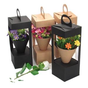 China Custom Eco-friendly Valentine Flower Packaging Box for Luxury Rose Flower Gift supplier
