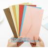 Wholesale custom 4X6 greeting cards 100 pack V flap brown kraft paper A6