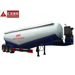 11500x2500x4000 Mm Dry Bulk Trailer , Lime Powder Pneumatic Sand Trailer High Adaptability