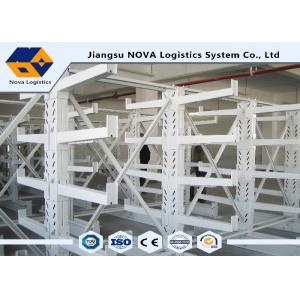 Durable Double Sided Cantilever Steel Rack Plastic Powder Coating For Warehouse