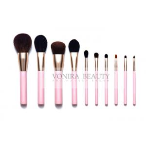 10 PCS Real Hair Makeup Brush Set Collection With Over All Brushes Daily Need