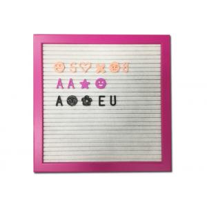 China Pink Frame Felt Letter Board Customized Size With DIY Changeable Letters supplier