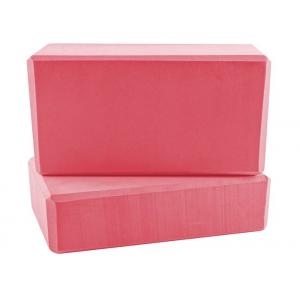 Pink Color Eco Friendly Yoga Blocks , High Density Eva Foam Blocks Shock Absorbing