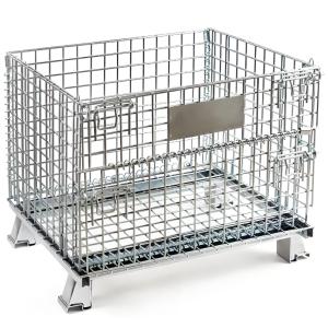 High Capacity Galvanized Foldiding Storage Wire Mesh Cages