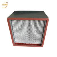 China 99.99% H13 Deep Pleated High Temp Laminar Flow HEPA Filter on sale