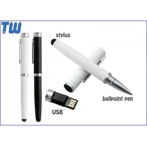 China Cap USB Thumb Drive Soft Stylus Pen Delicate Hand Writing Metal Material supplier