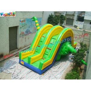 China Cute Dragon Commercial Inflatable Water , Inflatable Slide Slip Toys supplier