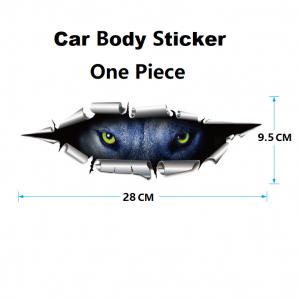 China 3D Effect Waterproof Car Stickers PVC Vinyl Printing Custom Bumper Stickers supplier