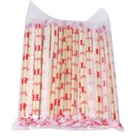 China 5.0mm Paper Wrap Round Bamboo Chopsticks Plastic Hygienic Round Square on sale