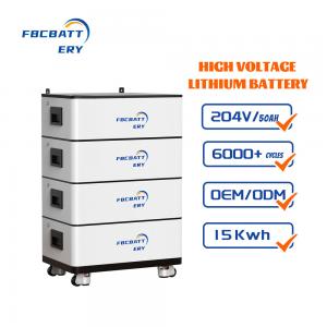 High Voltage 204v 10kwh Rechargeable Lithium Battery For Solar Power System