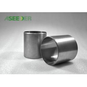 Silver Tungsten Carbide Sleeve Insert / Radial Bearing Sleeve Sandblasting Surface