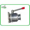 Sanitary Hygienic Flanged Ball Valve Size DN15 To 200 For Red Wind Tanks