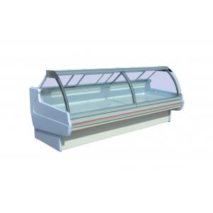 Counter Type Convenience Store Food Display Cabinets With Curved Front