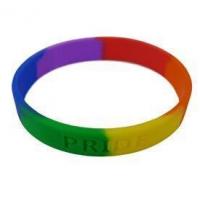 China Color Segmented Silicone WristBand,Factory customized silicone energy bracelets, wristbands and other silicone craft on sale
