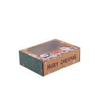 China Anti Dirty Disposable Kraft Paper Box , Ecological Cupcake Boxes With Window on sale
